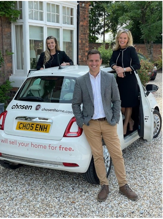 sell property sutton coldfield picture of chosen agents with the chosen branded car